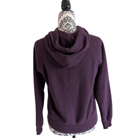 TechStyles Hoodie Fleece Purple Alaska Drawstring Hood Active Women's size Small - Picture 2 of 10